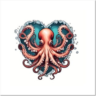 Octopus Valentine Posters and Art